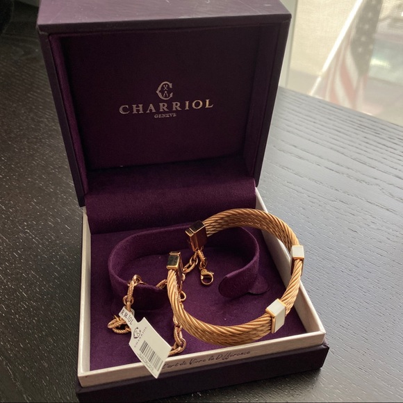 🔆 CHARRIOL St. Tropez Steel Lacquer bangle - Picture 2 of 6